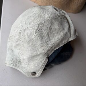 Vintage Floral Swim Cap - White